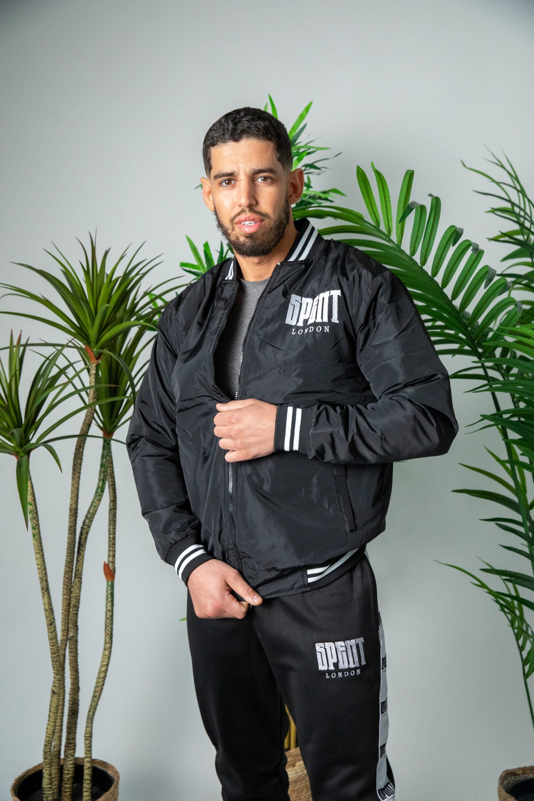 Black Varsity Bomber Jacket – 1 Bold Piece