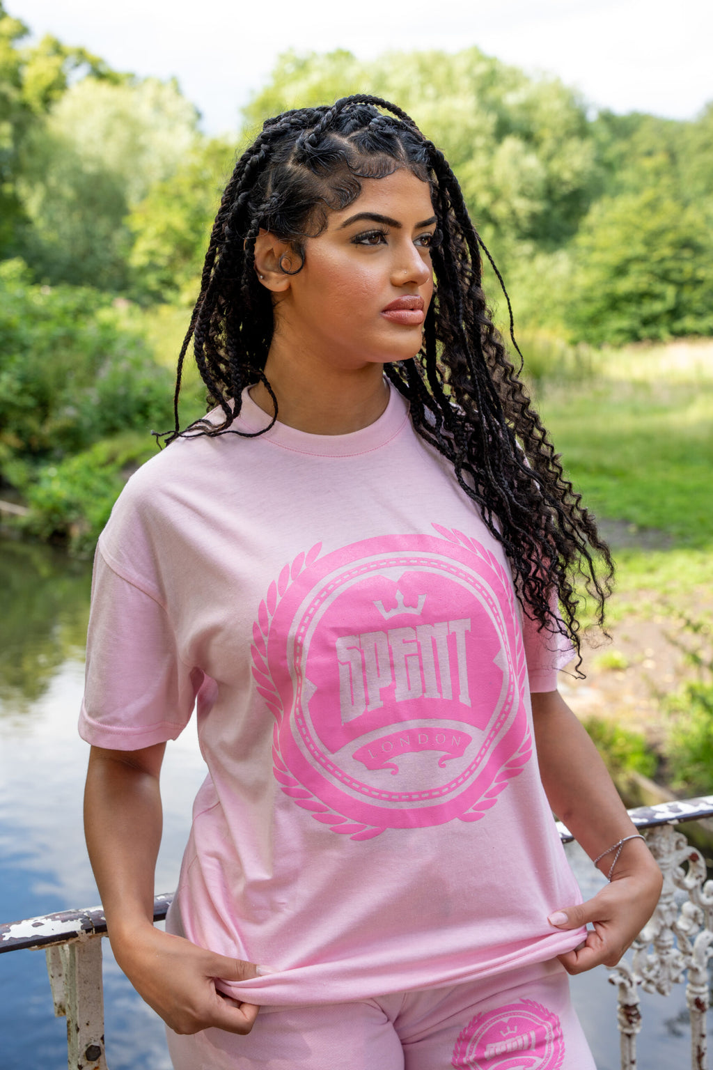 Women’s Pink T-Shirt & Shorts Set