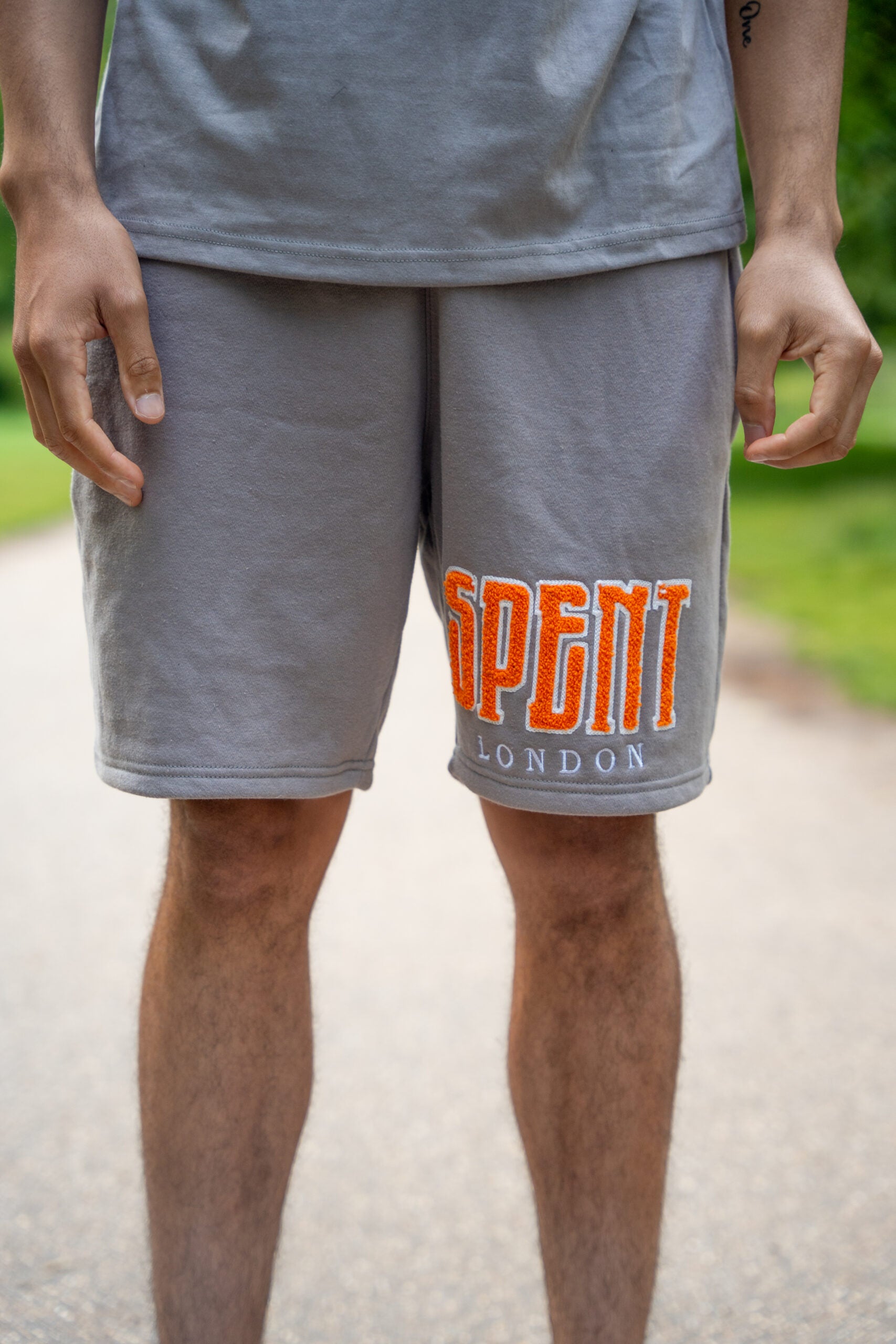 Chenille Embroidered T-Shist & Shorts Set