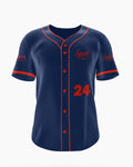 Red and Blue Baseball Jersey