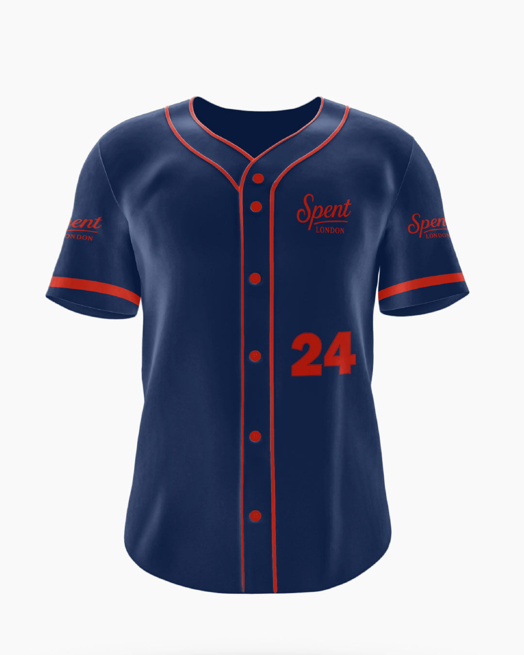 Red and Blue Baseball Jersey