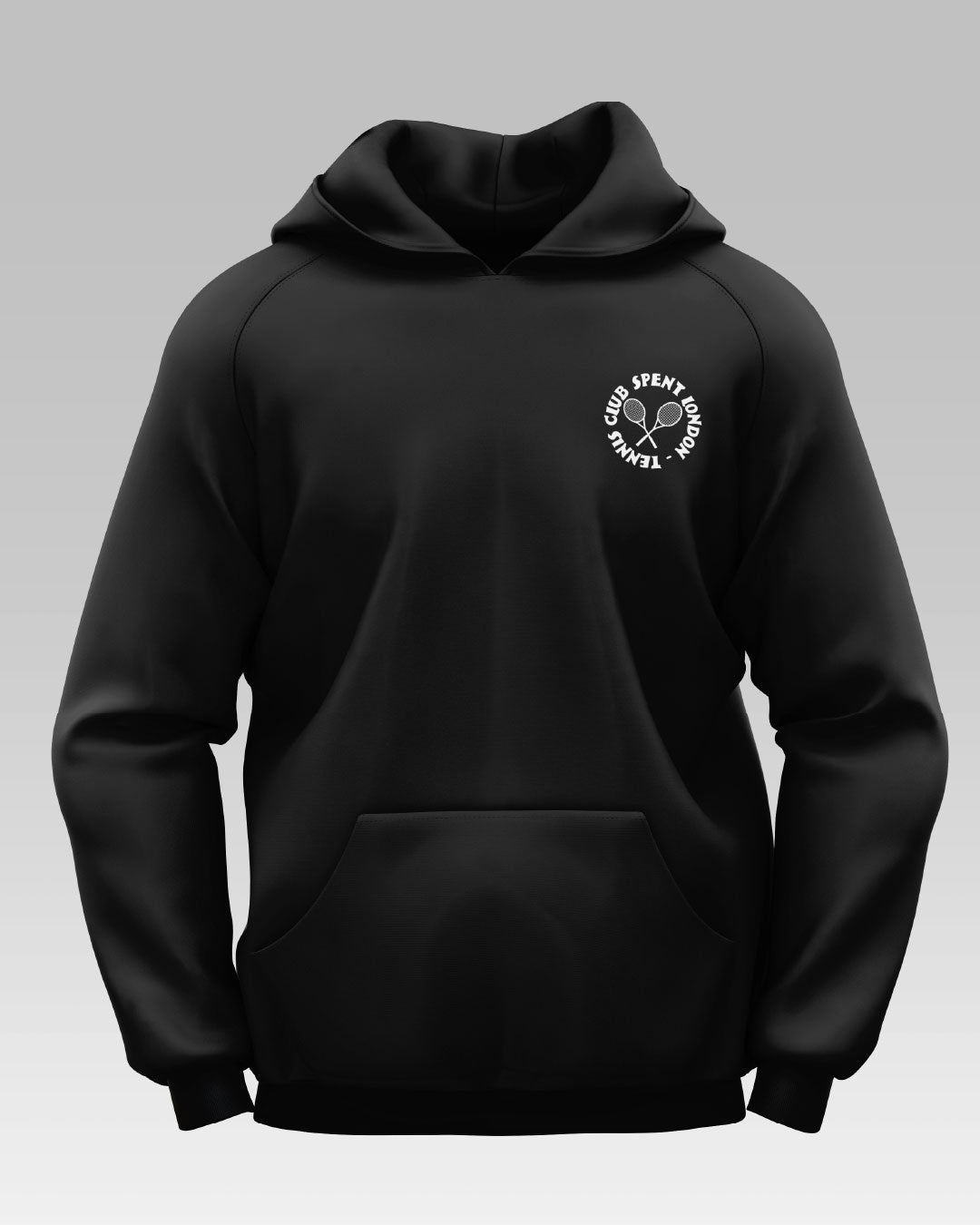 Black Tennis Hoodie