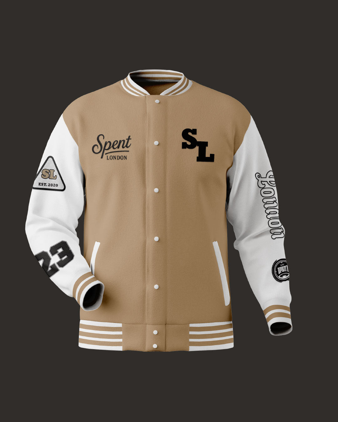 Soft Wool Varsity Bomber Jacket 1P