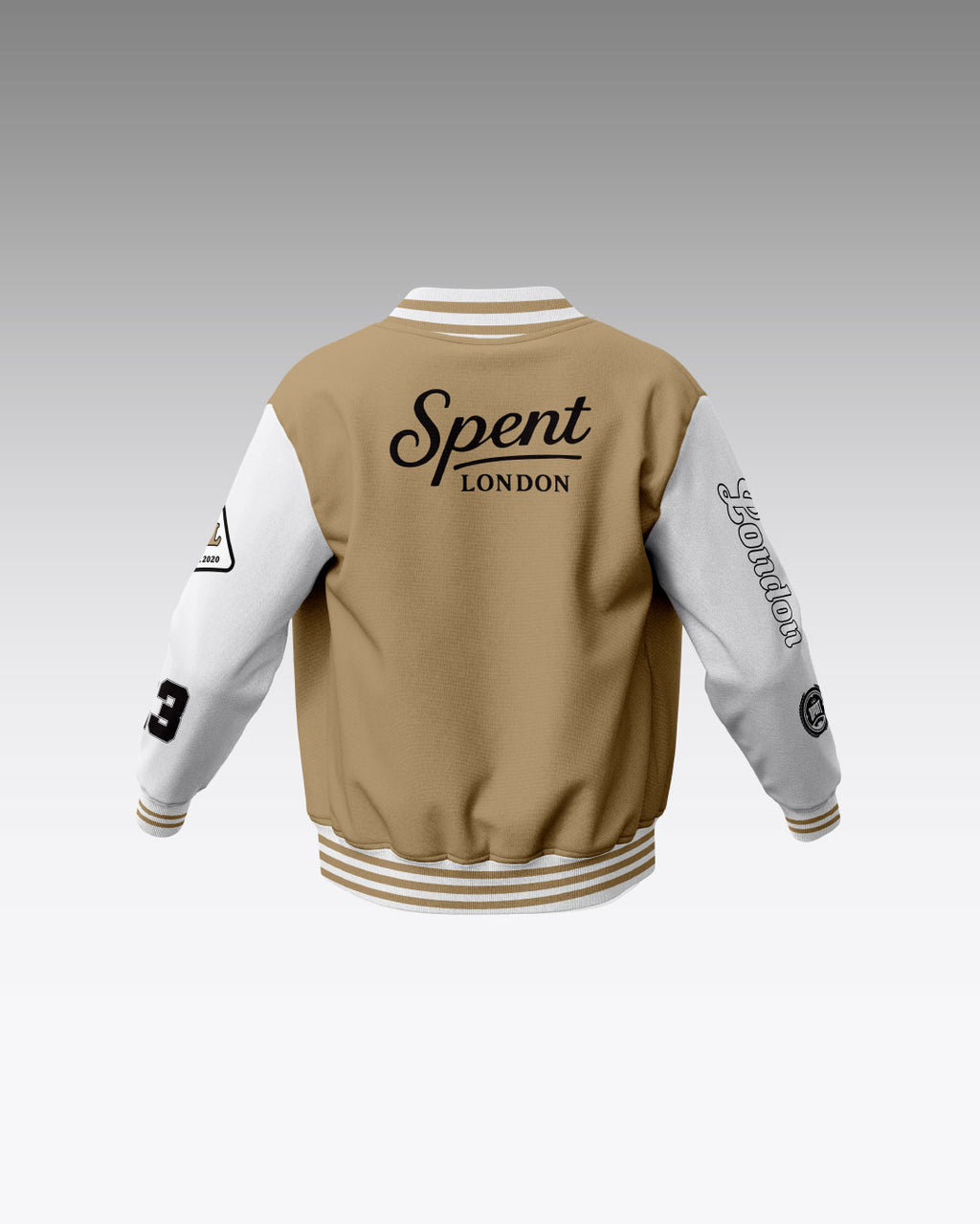 Soft Wool Varsity Bomber Jacket