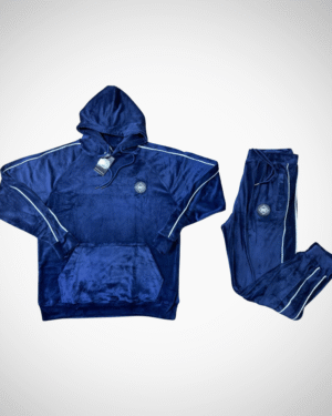 Men’s Navy Blue Velour Tracksuit | Exclusive 2-Piece