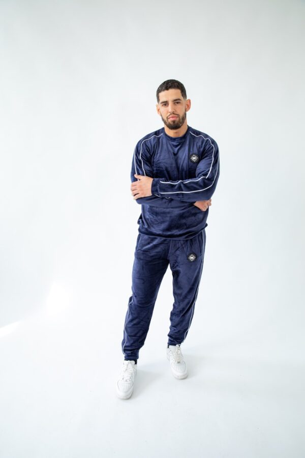 6F0A7381-min-scaled-1 Stylish Blue Velour Track Top |1-Piece