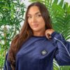 Stylish Blue Velour Track Top |1-Piece Stylish Blue Velour Track Top |1-Piece