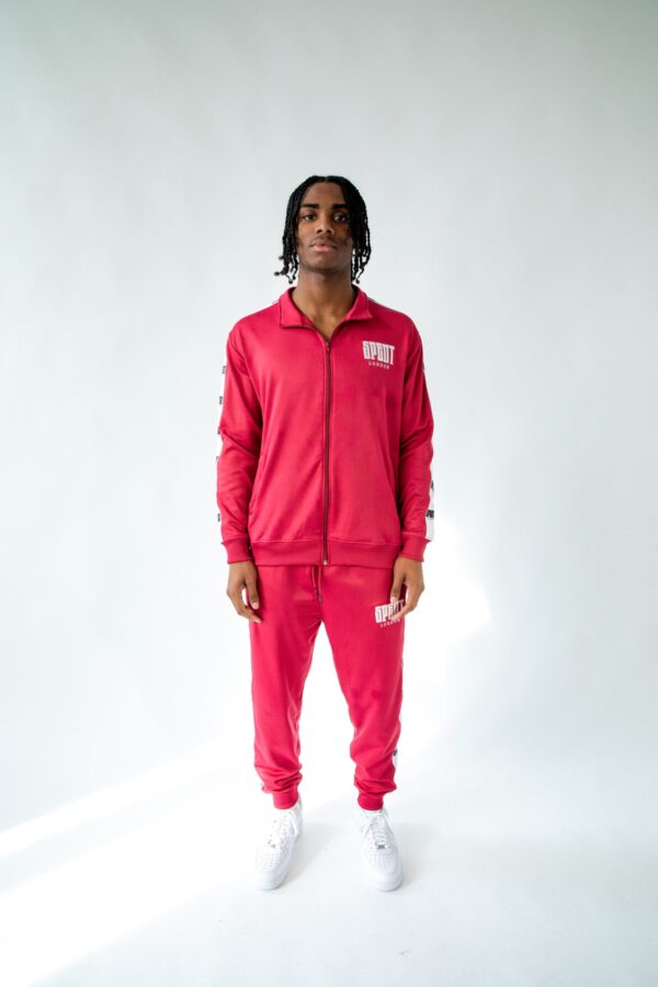 Red Zipped Sublimation Tracksuit | Bold 2-Piece Red Zipped Sublimation Tracksuit | Bold 2-Piece