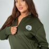 Comfort Women Scuba 1P Half zipped Track Top