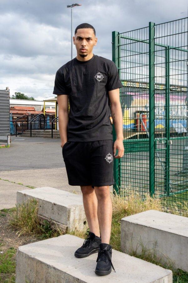 Black Sublimation T-Shirt & Shorts Set – 2 Bold Pieces