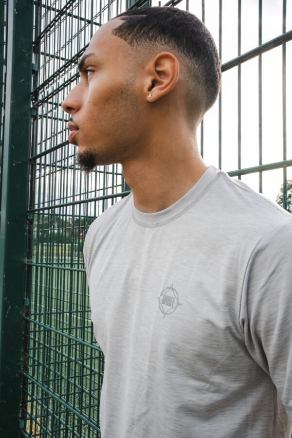 Men’s Grey Logo T-Shirt – 1 Classic Essential