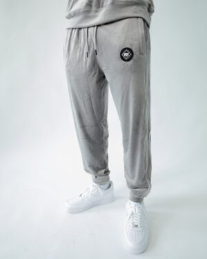 Grey Velour Joggers – 1 Bold Piece