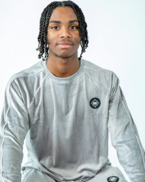 Grey Velour Track Top – 1 Powerful Piece