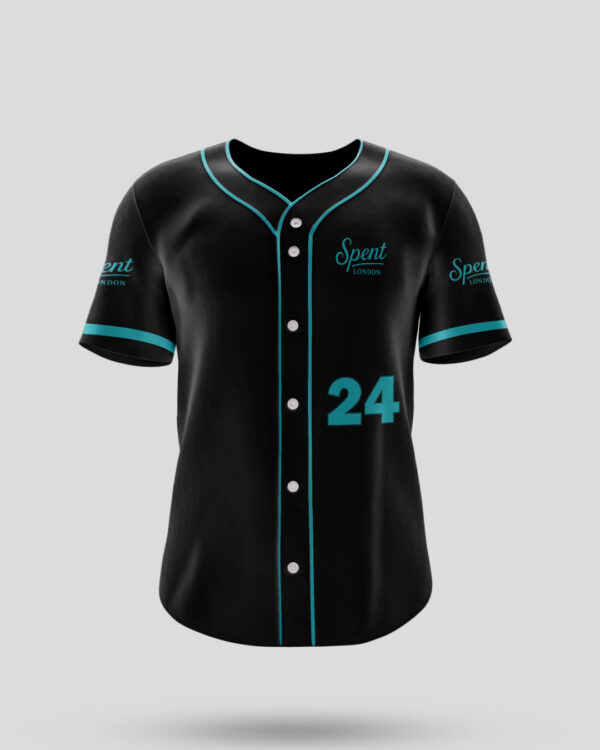 Spent-02 Black Iconic 24 Retro Baseball Jersey