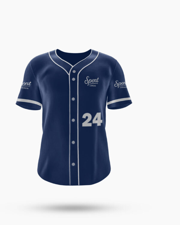 Spent-03 Premium Blue Baseball 24 Retro Jersey