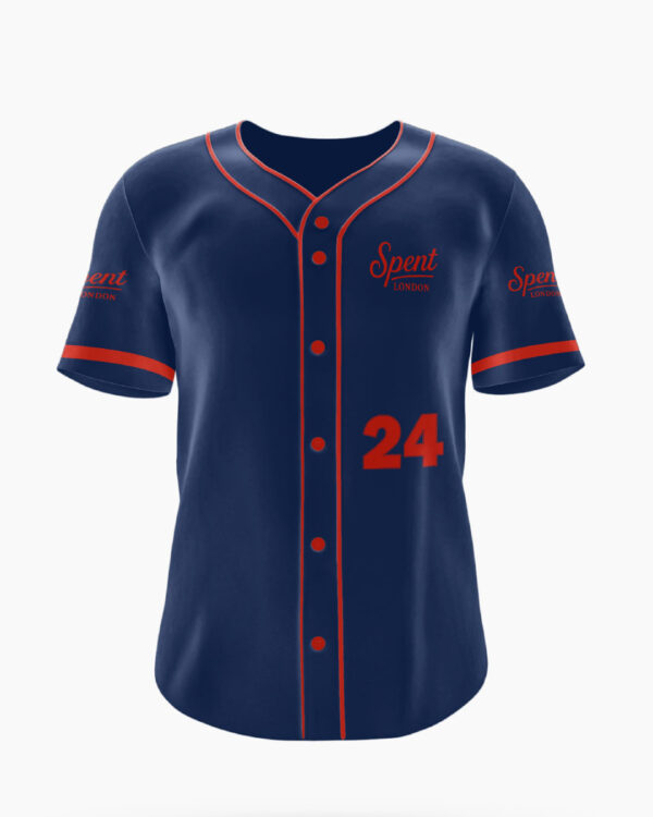 Spent-06 Blue Red Sublimated 24 Retro Jersey